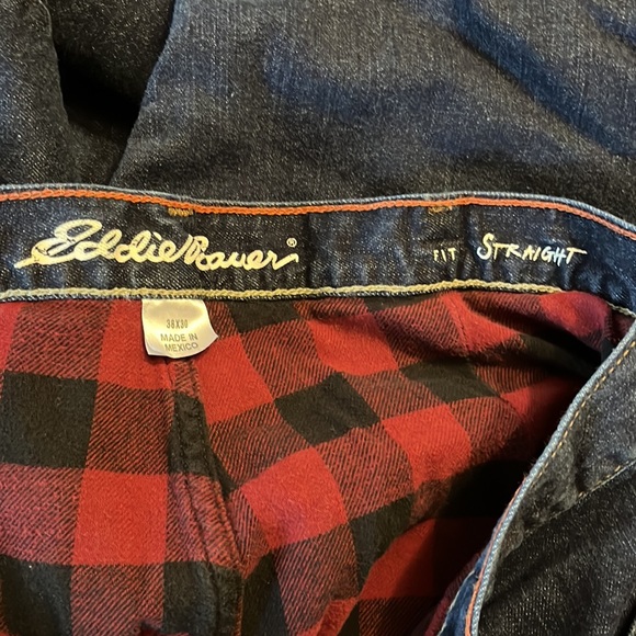 Eddie Bauer Flannel Lined Jeans - Picture 3 of 7